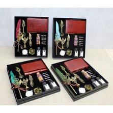 Marsilyan Deri Defterli Divit Hokka ve Mühür Seti Model 1