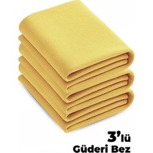 Carger Mikrofiber / 3 Adet Mikrofiber Güderi Bez | Araç Araba Oto Kurulama ve Cam Temizlik Bezi | 40 x 40 cm