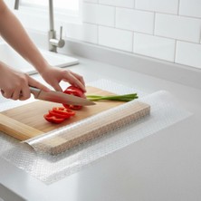 Marsilyan Şeffaf Kaydırmaz Dolap Içi Raflık Koruyucu Çekmece Örtüsü 45X300 cm Pvc Eva