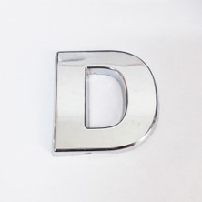 MiraLive D Harfi Villa Tipi Krom Yapışkanlı 9 cm Harf