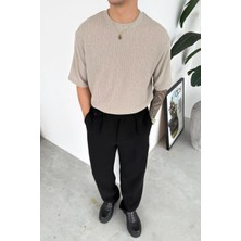 HAFKA Taş Fitilli Basic Relaxed Tişört