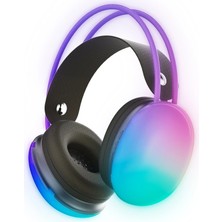 MiraLive Karler Bass Krh1 Rgb Kafaüstü Kablosuz Kulaklık - Siyah