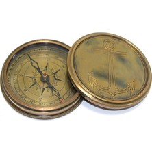 MiraLive Üzeri Çapa Işlemeli Pirinç Kullanışlı Pusula