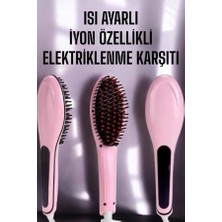 MiraLive Saç Düzleştirici Tarak Isı Ayarlı Yıpranma Önleyici Düzleştirici Fön Tarak