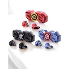 MiraLive Kırmızı Kablosuz Bluetooth Kulaklık Stres Çarklı Oyuncu Kulaklığı