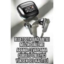 MiraLive Bluetooth Kulaklık Kablosuz Ekranlı Anc/enc Destekli Dokunmatik