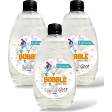 Lavoon V-Bubble Kaliteli Formül 3'lü Baloncuk Sıvısı Likiti Köpük Tabancası Baloncuk Likidi 500 ml x 3 Adet
