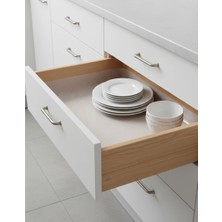 MiraLive Şeffaf Pvc Raf ve Dolap Içi Kaydırmaz Koruyucu Örtü 45X300 cm