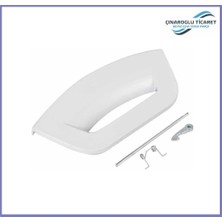 Çınaroğlu Ticaret Ariston Hotpoint Indesit Fmf 923TK Çamaşır Makinesi Kapak Mandal Tutamağı Beyaz