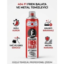 404 F1 Fren Balata ve Metal Temizleyici Sprey 500ML Güçlü Yağ ve Gres Sökücü