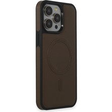 Freedom Storee Iphone 15 Pro Max Kılıf Ozzi Magsafe Deri Kapak - Natural Grey