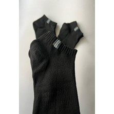 Admera Premium Admera 3'lü Erkek Pamuklu Spor Patik Çorap Havlu Tabanlı Destekli & Nefes Alan Doku (Renkli Şeritte Renk Farkı Olabilir.)