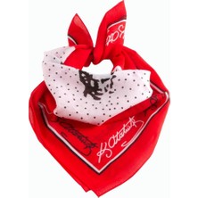 Zero Land Techmrt Atatürk Imzalı Desenli Bandana 50*50 - Kırmızı