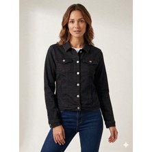 Centilmen Onix Düğmeli Klasik Yaka Denim Ceket 7123