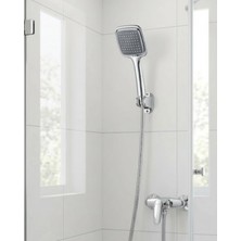 MiraLive Siyah El Duşu Seti Spiral Duş Hortumu ve Duvar Askılı Çok Fonksiyonlu Duş Başlığı