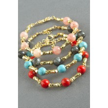 Zero Land Techmrt Ceyt Taşlı Metal Bileklik - Vişne Çürüğü