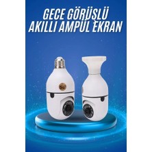 Marsilyan Gece Görüşlü Akıllı Dönebilen Ev Kamerası Ampül Kamera