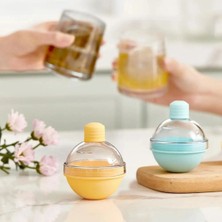 MiraLive Yumurcak Shop® Hunili Altı Silikon Kolay Çıkabilen Büyük Boy Küre Buzluk