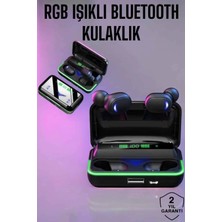 MiraLive Powerbank Özellikli Kablosuz Bluetooth Kulaklık Rgb Işıklı
