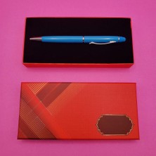 MiraLive Kutulu Metal Turkuaz Kalem