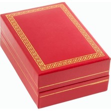 Zero Land Techmrt Ahşap Küpe Broş Kutusu - Kırmızı