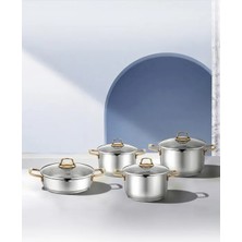 Hascevher Monna 8 Pcs Tencere Set