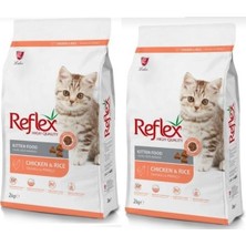 Reflex Yavru Kedi Maması 2 kg (2 Adet) Tavuklu Lezzet ile Parlak Tüyler İçin Özel Formül