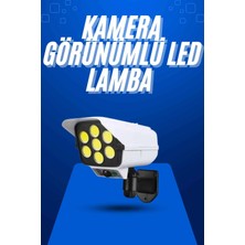 Acstore Solar Bahçe Aydınlatması Hareket Sensörlü Uzaktan Kumandalı Kamera Görünümlü