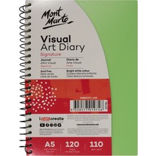 MONT MARTE Sanat Günlüğü PP Renkli Kapak Signature A5 120 Sayfa 110gr
