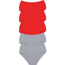 Pileli Store 5 Adet Tutku Kadın Yüksek Bel Bato Kalın Lastik Külot S7