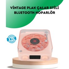 MiraLive Retro Bluetooth Hoparlör – Kristal Ses, Gece Lambası, Saatli Tasarım