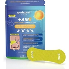 Gudsport Burun Şeritleri – Gudslip® – Spor Yaparken Nefes Almanızı Iyileştirir, Daha Iyi Hava Sirkülasyonu ve Teri Dışarı Atan Destek Sarı