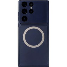 Fenza Samsung Galaxy S23 Ultra Uyumlu Kamera Korumalı Magsafe Wireless Şarj Özellikli Full Glass Arka Kapak