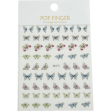 Zero Land Techmrt Kelebek Tattoo Dövme Sticker - Beyaz