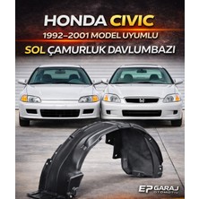 EP Garaj Otomotiv 🚗 Honda Cıvıc 1992–2001 Model Uyumlu Sol Çamurluk Davlumbazı