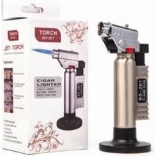 MiraLive Torch Jet Gazlı Pürmüz Doldurulabilir Tabancalı Alevli Çakmak