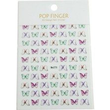 Zero Land Techmrt Kelebek Tattoo Dövme Sticker - Beyaz