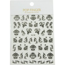 Zero Land Techmrt Çini Desenli Tattoo Dövme Sticker - Siyah