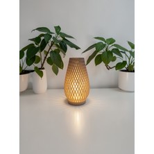 ruven Tealight Mum Tutucu Abajur Görünümlü Modern Pilli Mum