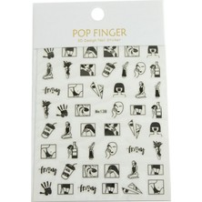 Zero Land Techmrt Eldiven Tattoo Dövme Sticker - Siyah