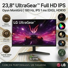 Lg Ultragear 23.8'' 180Hz 1ms ,HDR10 ,full Hd IPS Gaming Monitör + Pc/laptop Için Display Port Monitör Kablosu, 8k/4k ,hediye