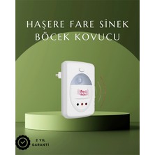 MiraLive Ultrasonik Ses Dalgalarıyla Kimyasalsız Fare ve Böcek Kovucu Cihaz