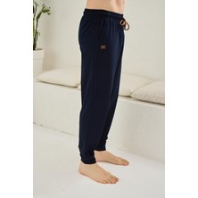 Kly Pijama Kly 120R Erkek Pamuklu Cepli Paçası Bantlı Tek Pijama Altı