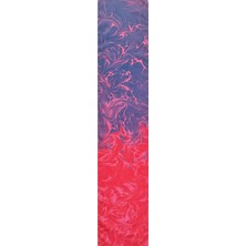 ElifEbru Exclusive Handicrafts Ebru Sanatı El Yapımı Ipek Kadın Fular Pembe Lacivert Turuncu  Ogf 104