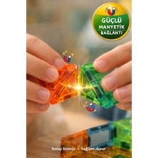Toyfest 70 Parça Manyetik Blok Seti Çiftlik Oyunu Eğitici Zeka Geliştirici Oyuncak 5.5 cm