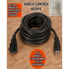 Srcelektronik Hes Kablolu Araç Şarjı Için (12-70 Metre Arası) 3x4 Ttr Tam Bakır Uzatma Seyyar Kablo