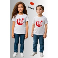 Windy Island Çocuk Kız/erkek Unisex "23 Nisan" Baskılı %100 Pamuk T-Shirt