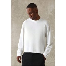 Tarz Cool Erkek Bisiklet Yaka Uzun Kollu T-Shirt