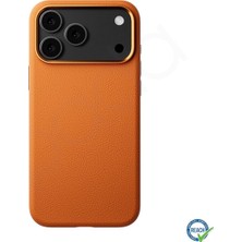  iPhone 17 Pro Max Spada Pelle Magsafe Turuncu Kapak