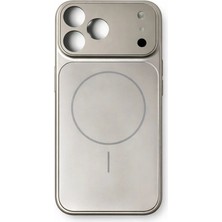 Fenza iPhone 17 Pro Uyumlu Kamera Korumalı Magsafe Wireless Şarj Özellikli Full Glass Arka Kapak